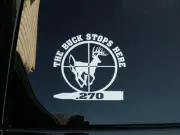 2 Custom Hunting Deer Decal Sticker Whitetail Buck