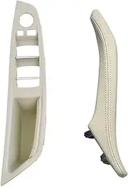 Modification Accessories Car Left Hand Drive LHD Leather Interior Door Handle Assembly for B&MW 5 Series F10/F11/F18 2010-2017 520 523 525 528 530(Style 2)