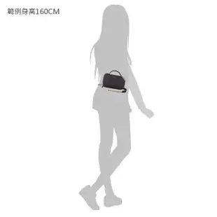 【FURLA 芙拉】FURLA Babylon金字LOGO防刮牛皮拉鍊鏈帶手提斜背包(迷你/黑)