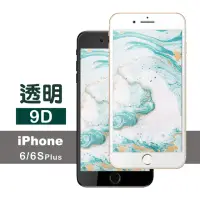 在飛比找momo購物網優惠-iPhone 6 6s Plus 保護貼手機滿版9D透明玻璃