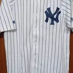 MLB紐約洋基隊ROBINSON CANO主場白色條紋球衣L號