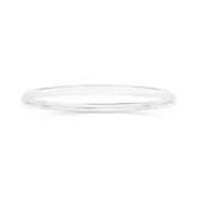 Silver 4.5x70mm Comfort Solid Bangle