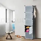 DIY 5 Cube Shoe Rack Cabinet Storage Box Portable Stackable Organiser Stand