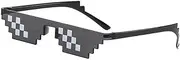 Sunglasses,Pixelated Mosaic Glasses,Party Glasses,Retro And Nostalgic,Funny Glasses,Photo Props