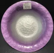 Lot of 4 Portmeirion DUSK Pearlescent 9 1/2" Soup Bowl Aubergine Silver NEW!