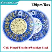 Dental Endo Root Canal Pin Conical Screw Post Stainless/Titanium/Gold Plated