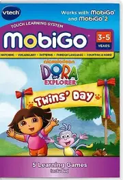 VTech MobiGo Learning Game Dora The Explorer Twins Day