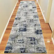 Unimaxim Motto Blue Runner Rug