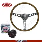 SAAS Classic Steering Wheel 375mm suits Commodore VS Wood Grain & Boss Kit