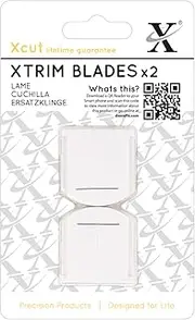 Xcut 13" Xtrim Replacement Straight Blades 2 Pieces for Rotary Paper Trimmer Cutter, Craft, Paper Trimmer for Paper Craft