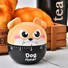 Mechanical Timer Portable Time Management 360 Degree Rotating Cartoon Dog Timer