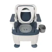 Bedside Commode Toilet Drop Proof Odour Resistant Portable Potty Chair Commode