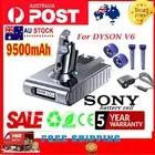 9500mAh Battery For Dyson V6 Animal SV07 SV09 DC58 DC59 DC74 & Filter / Charger