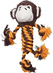 Adorable Pet Woven Cotton Rope Plush Animal for Interactive Play Funny Dog Chew for Chewing and Grabbing Helps Reduce Destructive Habits