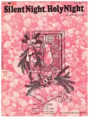 GRUBER SILENT NIGHT, HOLY NIGHT PIANO SOLO SHEET MUSIC 1951 CASSIN VERY RARE NEW