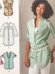 Simplicity Sewing Pattern 2255 Ladies Misses Shirt Tunic Size 6-14 Uncut