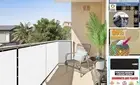 3' x 10' Balcony Privacy Screen Fence Deck Privacy Screen 0 3' x 1 0' White