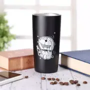 Doraemon Stainless Steel Tumbler Black Cool and warm Japan Original