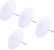 [WOFASHPURET] Diy Handmade Painting Umbrella Set 4pcs Oil-paper Umbrellas for Boys and Girls Party Decorations Home Art