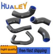 Black Silicone Intercooler Turbo Hose Kit for Mitsubishi Lancer EVO 7 8 9 CT9A