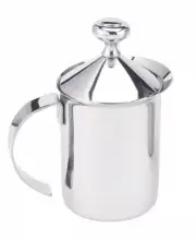 Milk Frother Cappuccino Coffee Foam Pitcher, Stainless, 14-Ounce Capacity