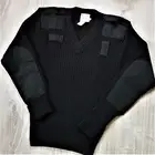 Vintage Deadstock Commando Wool Sweater NOS Ribbed Knit Military Tactical USA L