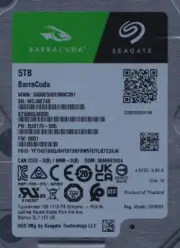 ST5000LM000 p/n: 2U8170-500 f/w: 0001 s/n: WCJ MAR 2024 TK 5TB SATA 2.5" SEAGATE