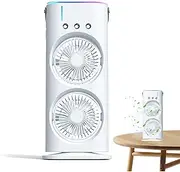 Handheld Misting Fan -Portable Misting Fan | Double-Ended Spray Fan | Personal Air Cooler with Led Light | Portable Air Cooler Fan for Bedroom, Home, Travel, Outdoor Room