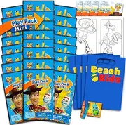 Disney Toy Story Mini Party Favors Set for Kids - Bundle With 24 Grab n Go Play Packs, Coloring Pages, Stickers and More (Birthday Party Supplies)