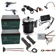 Electric 24V 500W Brush Motor kit Controller for Go kart Scooter ATV E BIKE