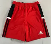Adidas M1 Team 19 Climacool Knit Shorts Red Black DW6771 Womens Size Small NWT