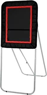 VEVOR Folding Lacrosse Rebounder for Backyard, 3x4 Ft Volleyball Bounce Back Net, Pitchback Throwback Baseball Softball Return Training Screen, Adjustable Angle Shooting Practice Training Wall, Black