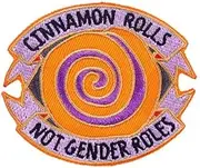 [Pinstant] Cinnamon Rolls Not Gender Roles Feminist Feminism Women Equal Rights Girl Power 3" Iron On Patch for Clothing