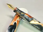 Bespoke 'OCTOBER' AnalogNotes Fntn Pen Autumn Borealis Manipulation Resin 1/1 M