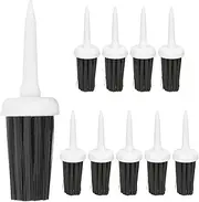 10Pcs Golf Tees with Multi Functional Brush Durable Plastic Tee Holders for Lightweight Golf Accessories for Course Use and Groove Cleaning