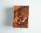 Buddha Puzzle Box, Buddha Face, Buddha Mystery Box, Wood Carving, Gift Idea