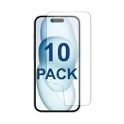 10 Pack Soft PET Film Screen Protector Guard for Apple iPhone 15 Front Bulk