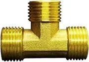 Xiaojiang Store 1/8" 1/4" 3/8" 1/2" 3/4" 1" BSP Male Female Screw Brass Elbow End Cap p/Lug Nipple Tee Pipe Fitting Coupler Connector Adapter(NO12,1/8")