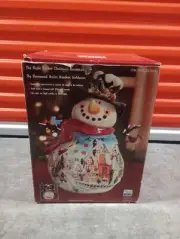 Blue Sky Heather Goldminc The Night Before Christmas Snowman Tea light Holder