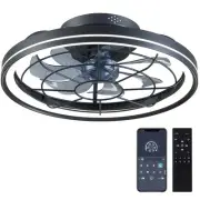 Ceiling Fan with lights Remote Control,20" Low Profile Ceiling Fan,6 Wind Spe...