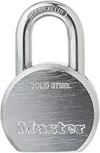 Master Lock Padlock, Solid Steel Lock, 2-1/2 in. Wide, 930DPF