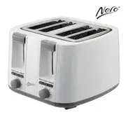 Nero 4 Slice Toaster White