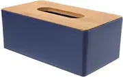 HOLIDYOYO Elegant Wooden Lid Tissue Box Napkin Holder Paper Towel Storage Organizer