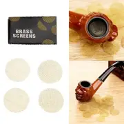 100Pcs 20mm Golden Tobacco Smoking Pipe Screen Filters Stainless Portable