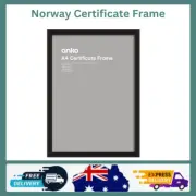 Norway Certificate Frame - A4, Black Photo Picture Frame Art Work Display Frame*