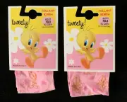 Tweety Kids Girl Tights 2 Pairs Years 2-3 Microfibra