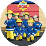 FIREMAN SAM CUPCAKES EDIBLE ICING PARTY IMAGE FROSTING SHEET