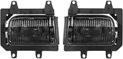 Compatible for E30 85-93 Front Bumper Fog Lights 63171385945 63171385946 Fog Lamps+Bulbs