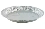Handi-Foil 12" Extra-Deep Aluminum Pie Pan 50 Pack - Disposable Baking Plate Tin