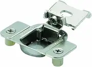 [Amerock] 1/2in (13 mm) Overlay Matrix Concealed Nickel Hinge - 2 Pack, Nickel